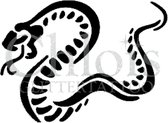Chloïs Glittertattoo Sjabloon 5 Stuks - Snake Ka - CH1506 - 5 stuks gelijke zelfklevende sjablonen in verpakking - Geschikt voor 5 Tattoos - Nep Tattoo - Geschikt voor Glitter Tattoo, Inkt Tattoo of Airbrush