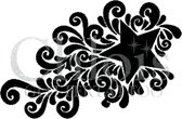 Chloïs Glittertattoo Sjabloon 5 Stuks - Star Curls - CH4000 - 5 stuks gelijke zelfklevende sjablonen in verpakking - Geschikt voor 5 Tattoos - Nep Tattoo - Geschikt voor Glitter Ta