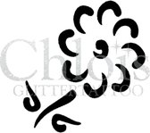Chloïs Glittertattoo Sjabloon 5 Stuks - Simple Flower - CH3028 - 5 stuks gelijke zelfklevende sjablonen in verpakking - Geschikt voor 5 Tattoos - Nep Tattoo - Geschikt voor Glitter Tattoo, Inkt Tattoo of Airbrush