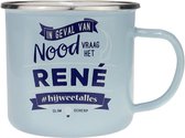 Mok - Top vent - René - Geëmailleerd - In cadeauverpakking