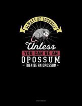 Always Be Yourself Unless You Can Be An Opossum Then Be An Opossum
