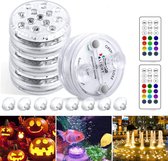 Onderwaterverlichting | Aquariumlamp | Zwembad verlichting | 4 Stuks | 16 Kleuren| Geheugenfunctie | Timer | Afstandsbediening | 3 Modi