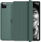 Ipad pro 2020 hardcover - 12.9 inch – Ipad hoes – hard cover – Hoes voor iPad – Tablet beschermer - donker groen