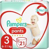Pampers Premium Protection Pants Luierbroekjes - Maat 3 (6-11 kg) - 21 stuks