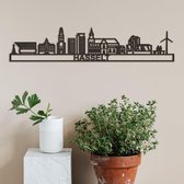 Skyline Hasselt zwart mdf (hout) - 60cm - City Shapes wanddecoratie