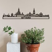Skyline Sittard zwart mdf (hout) - 60cm - City Shapes wanddecoratie