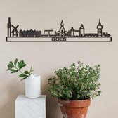 Skyline Goes zwart mdf (hout) - 60cm - City Shapes wanddecoratie