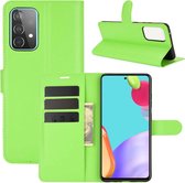 FONU Slim Bookcase Hoesje Samsung Galaxy A52 / A52s - Groen