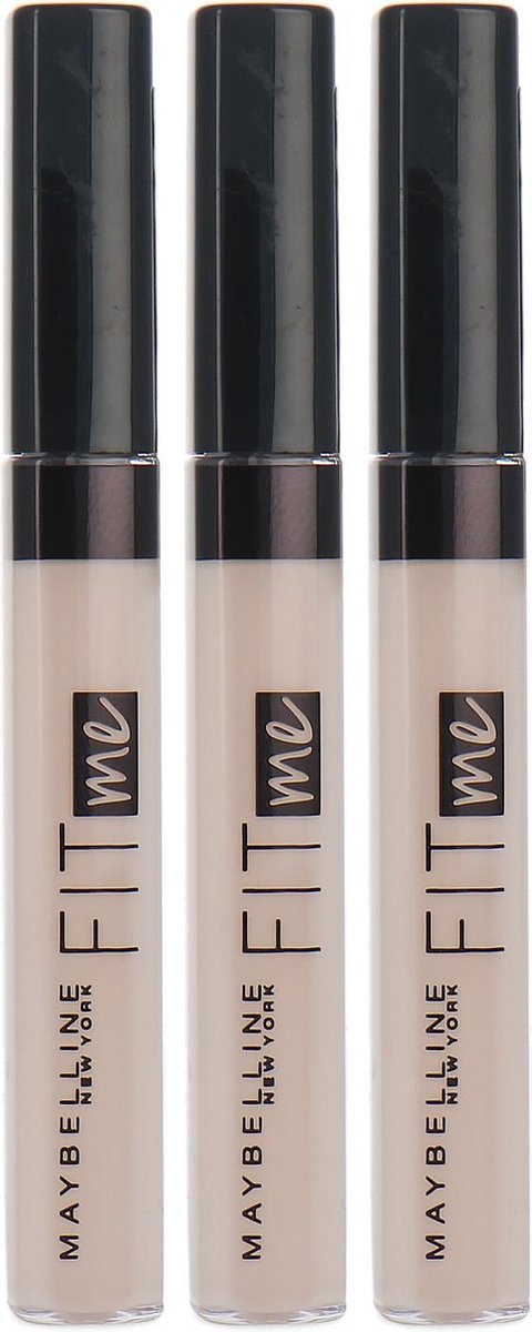 Maybelline Fit Me Concealer - 03 Cool Ivory (3 stuks)