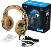 Gaming Headset Blauw - PC + PS4 + PS5 + Xbox One