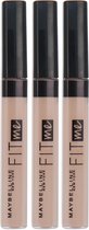 Maybelline Fit Me Concealer - 15 Fair (3 pieces)