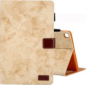 Voor Galaxy Tab A 8.0 & S Pen (2019) Zakelijke Stijl Horizontale Flip Leren Case, met Houder & Kaartsleuf & Fotolijst & Slaap / Wekfunctie (Geel)