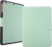 Voor iPad mini 5/4/3/2/1 elektrisch geperste textuur horizontale flip lederen tas met houder en pen slot (mintgroen)