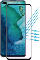 Voor Huawei Nova 6 ENKAY Hat-Prince 0.2mm 9H 3D Full Screen Soft Carbon Randen Anti-Blue-Ray Gehard Glas Film