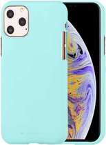 GOOSPERY SOFE FEELING TPU schokbestendig en krasvast hoesje voor iPhone 11 Pro (mintgroen)