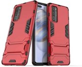 Voor Huawei Honor 30 Pro PC + TPU schokbestendige beschermhoes met houder (rood)