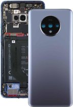 Originele batterij achterkant met cameralensdeksel voor OnePlus 7T (zilver)