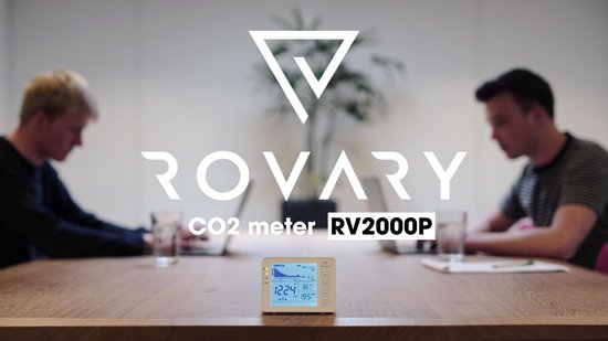 Détecteur CO2 + taux d'humidité + température Rovary