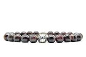 Beaddhism - Armband - Rioja - Zilver - Eva - 8 mm - 20 cm