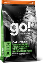 GO! SOLUTIONS CARNIVORE Graanvrije Zoetwaterforel + Zalm Recept 1.4kg