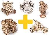 UGears modelbouw hout voordeelpakket mooi geschenkset 5delig
