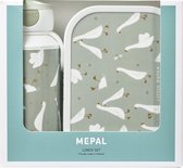 Mepal – Lunchset campus (pu + lb) - Little goose – pop-up drinkfles en broodtrommel voor kinderen – Little dutch