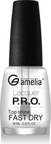 Amelia Cosmetics Topcoat Top Shine Dames 18 Ml Transparant