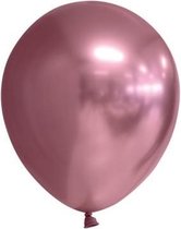 Roze ballonnen chroom 13cm | 100 stuks