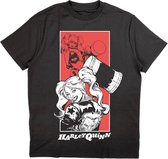 DC Comics Batman Heren Tshirt -M- Harley Quinn Hammer Zwart
