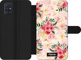 Wallet case - geschikt voor Samsung Galaxy A51 - Floral N°4