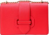Een zeer modieuze stugge tas in een prachtige felrode kleur. Deze stevige tas biedt veel ruimte dankzij het grote binnenvak. Verder bevinden zich in de tas een ritsvakje en een ste