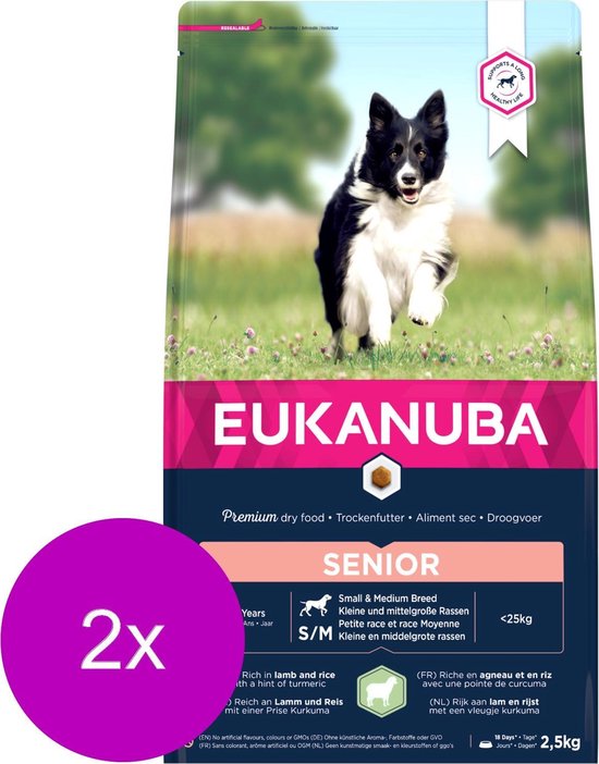 Eukanuba senior large breed lam&rijst 12kg Hondenvoer