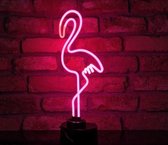 Neon Lamp Flamingo (betonnen voet) - Locomocean