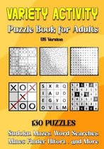 Variety Activity Puzzle Book for Adults