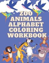 zoo animals alphabet coloring workbook