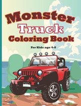 Monster Truck Coloring Book for Kids Age 4-8