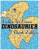 Farben Sie einen Dinosaurier durch Zahlen