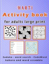 Harti Activity book for adults large print
