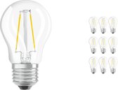 Voordeelpak 10x Osram Parathom Retrofit Classic E27 P 1.5W 827 Filament | Zeer Warm Wit - Vervangt 15W
