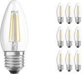 Voordeelpak 10x Osram Parathom Retrofit Klassiek E27 B35 4W 827 470lm Helder | Zeer Warm Wit - Vervangt 40W