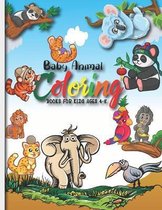 Baby Animal Coloring Books For Kids Ages 4-8