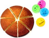 Cookut - Intercalaires pour gâteaux de fête - Plastique - 4 pièces