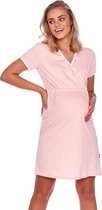 Doctor Nap Nachthemd Dames | Nachtjapon Dames | Borstvoeding Nachtkleding | Borstvoeding Nachthemd | Sweet Pink TCB.9394  XL