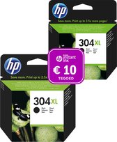 HP 304 - 2x Inktcartridge 304XL Zwart + Instant Ink tegoed