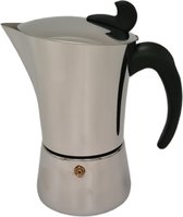 YILTEX - Espresso Kan / Espresso Maker / Espressomachine / Espressomaker Inductie / Espressomaker 6 Kops / Espresso / Koffie - Zilver