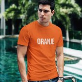 Oranje EK WK Koningsdag T-Shirt met tekst Oranje (HEREN - MAAT 3XL) | Oranje WK  Kleding / Shirts Uniseks Pasvorm