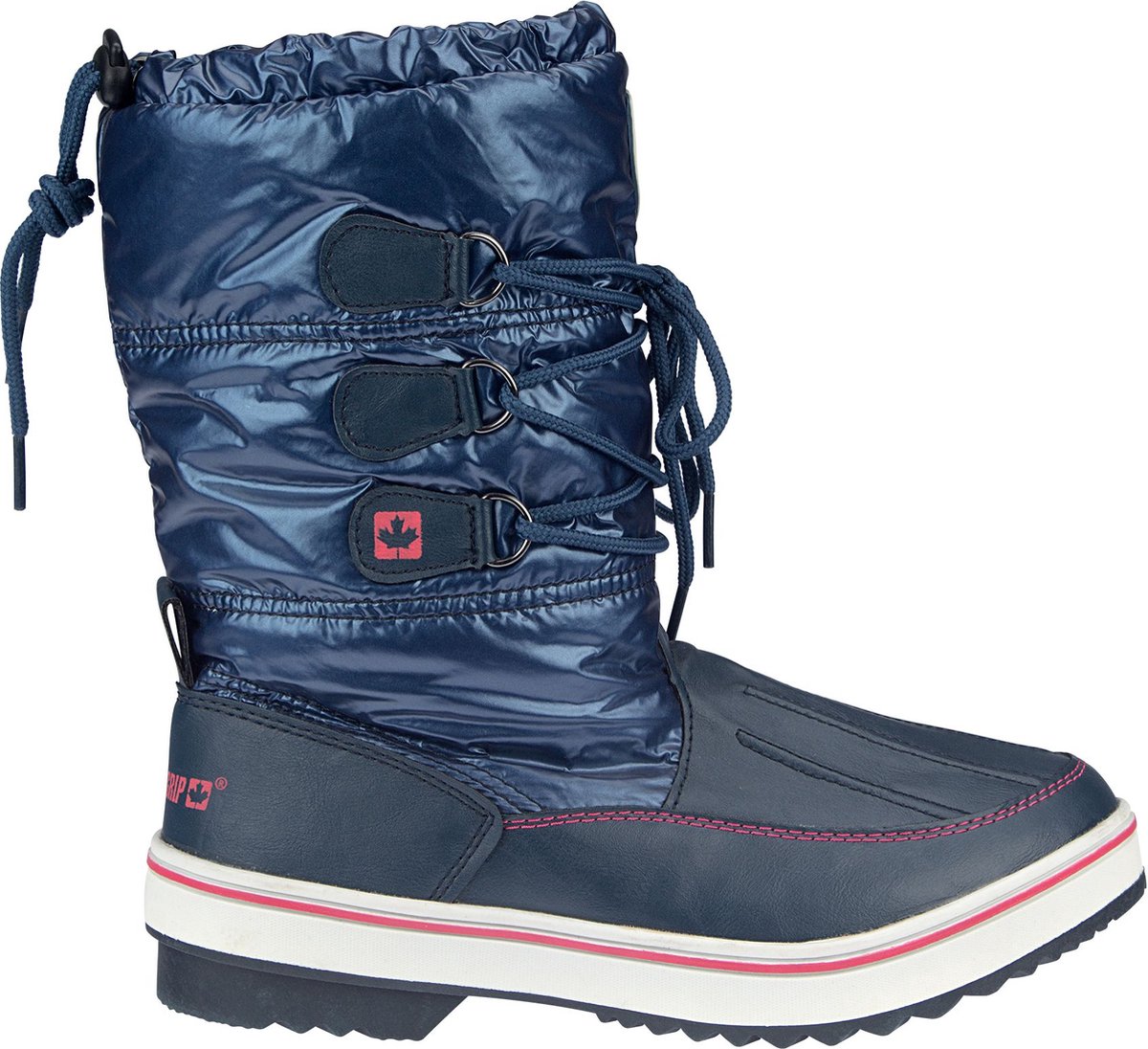 Winter-grip Snowboots Sr Glossed Trotter II Marine/Fluorroze/ 38 Blauw