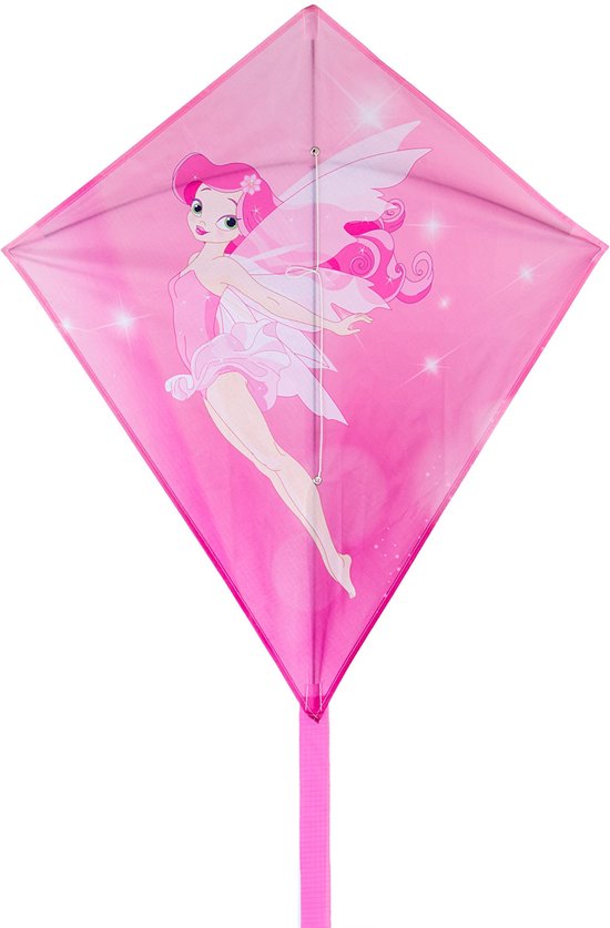 Foto: Dragon fly diamantvlieger elf roze wit