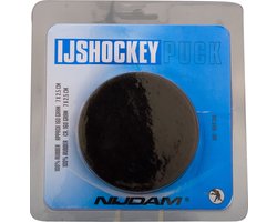 Nijdam IJshockeypuck in Blister - Zwart - Zwart