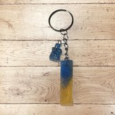 Epoxy letter sleutel- of tassenhanger I